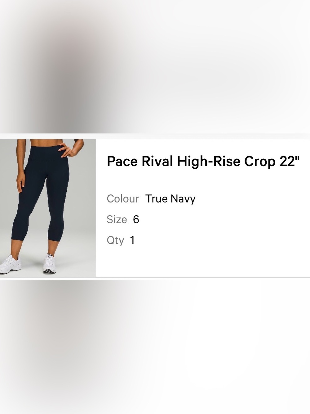 Lululemon Pace Rival High-rise, 22" cropped length